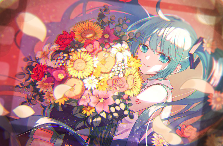 ミクさんに花束を