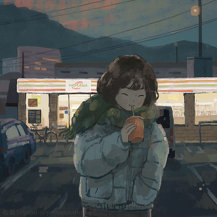冬夜のあったかいコーヒー