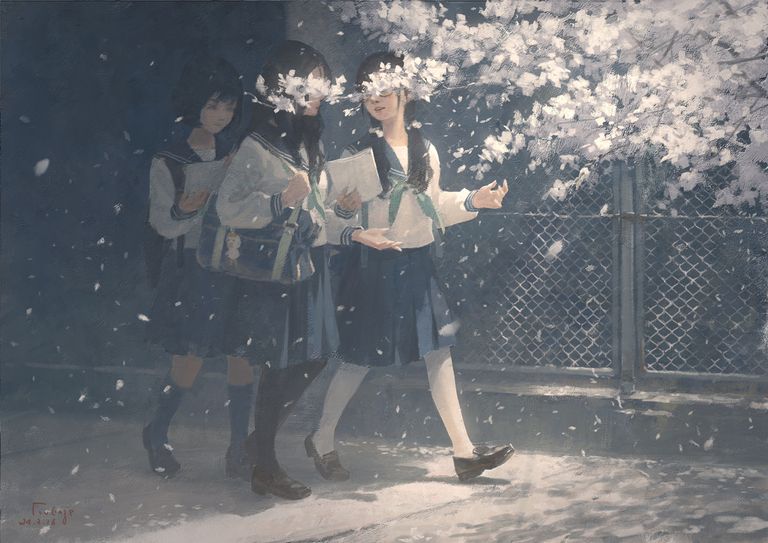 P站美图分享-「「上下学场景」」特辑