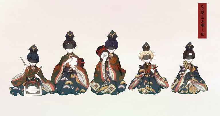 S型で五人囃子