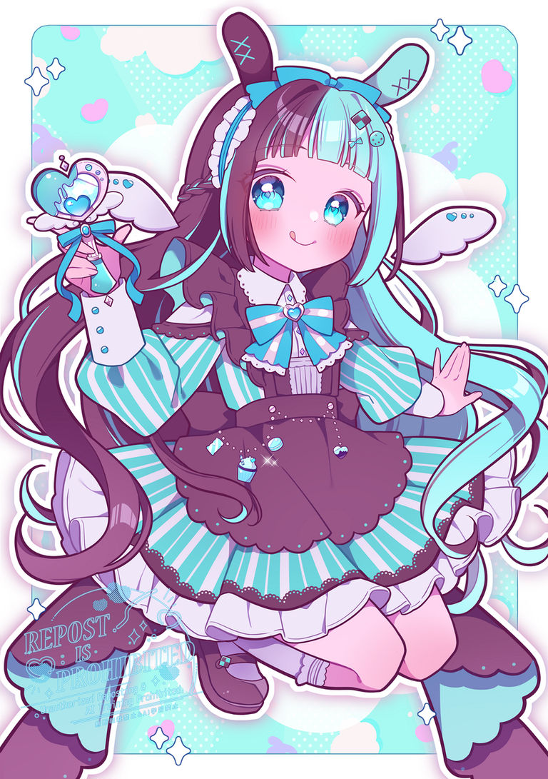 チョコミント×メイド魔法少女