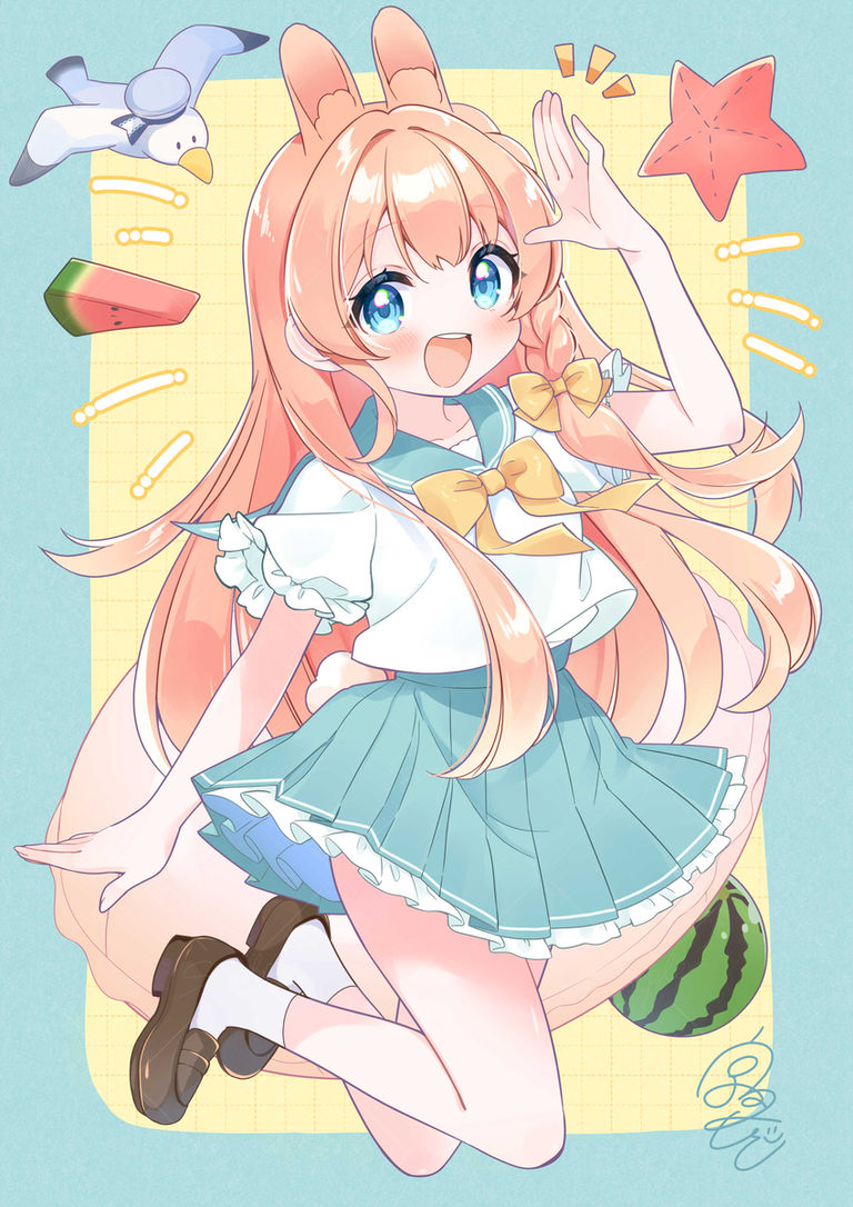 うさみみマフラーちゃん夏服Ver