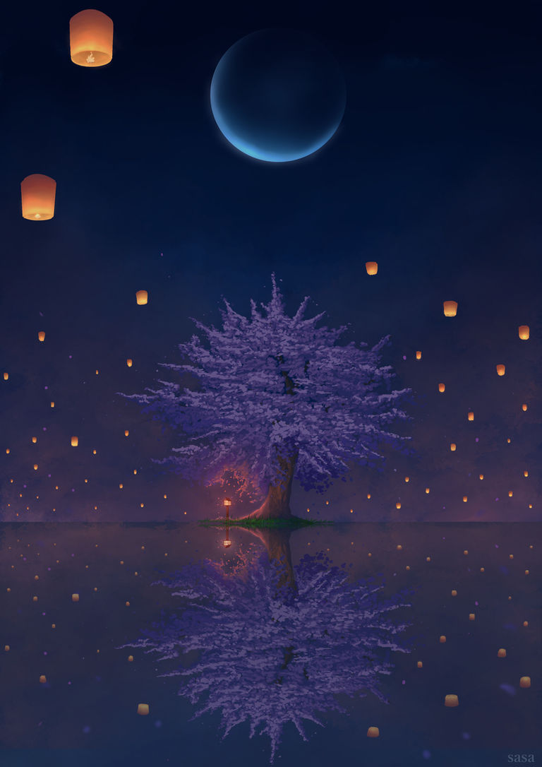 夜桜