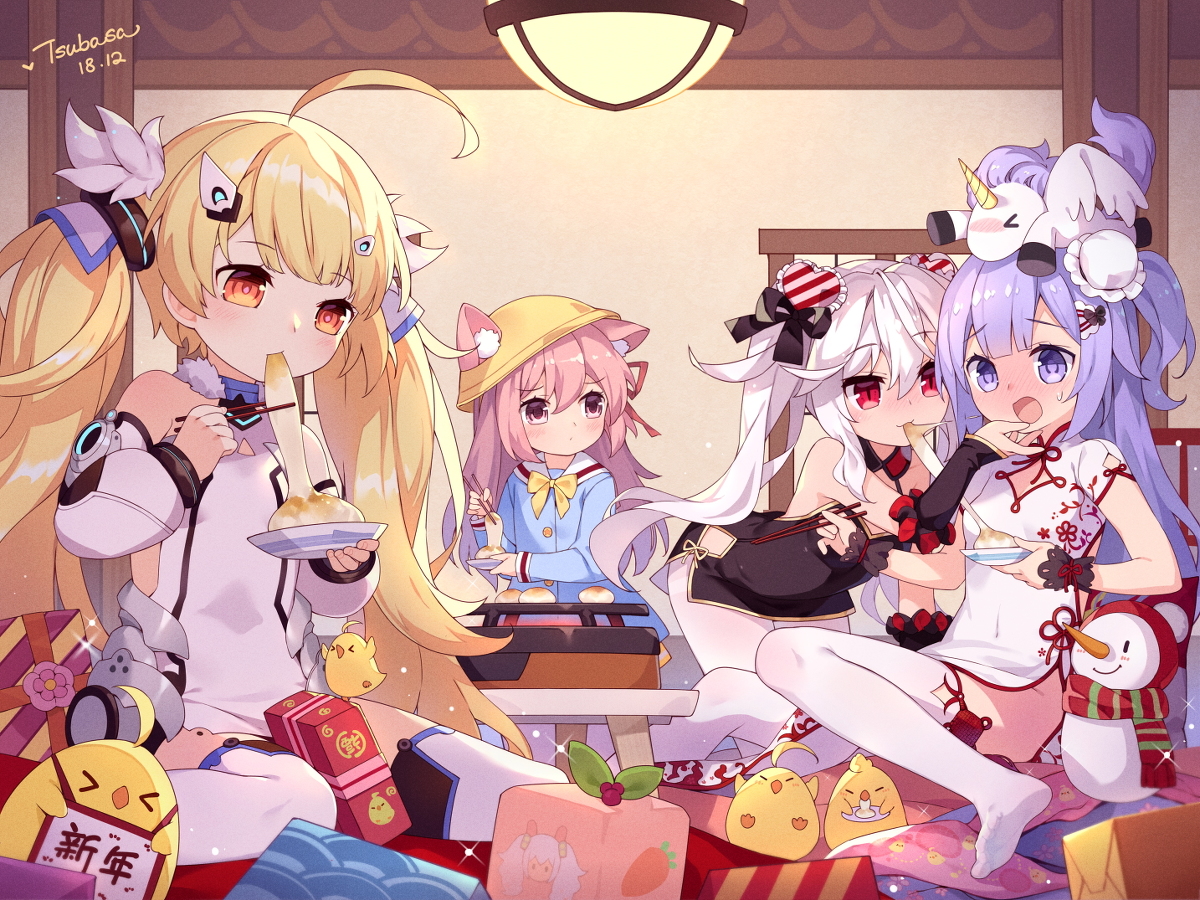 This is a pixiv picture whose title is 新年を祝う！.