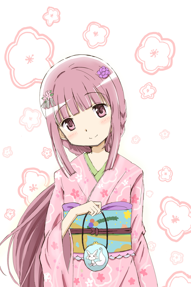 This is a pixiv picture whose title is いろはちゃん(晴れ着姿).