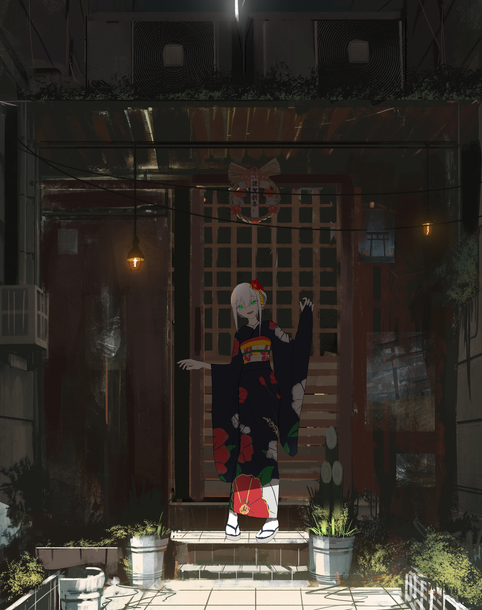 This is a pixiv picture whose title is 新年.