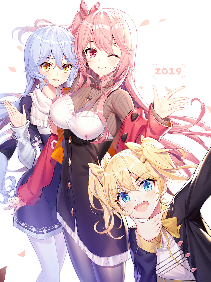This is a pixiv picture whose title is ハロー2019.