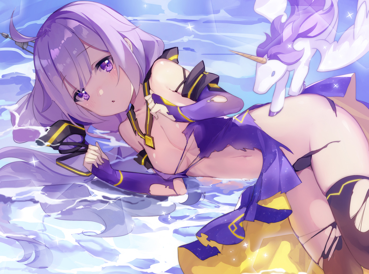 This is a pixiv picture whose title is ユニコーン.
