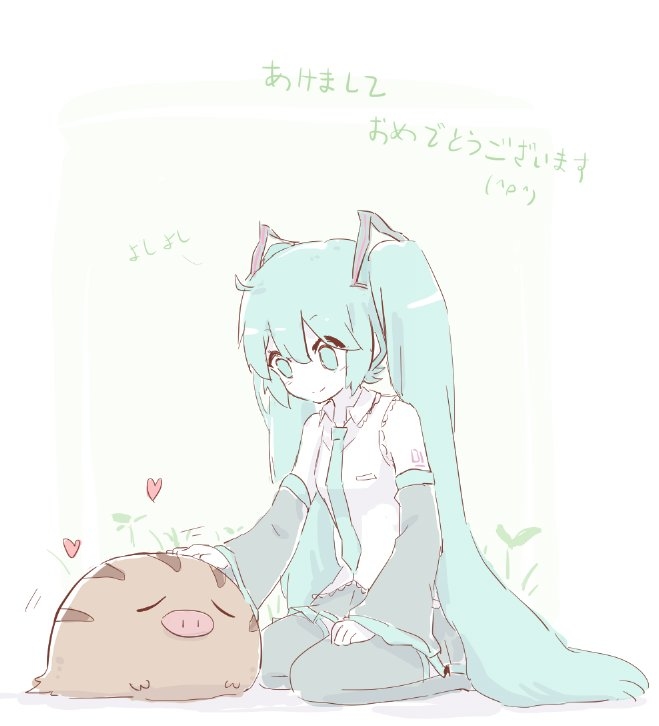 This is a pixiv picture whose title is 新年落書き.