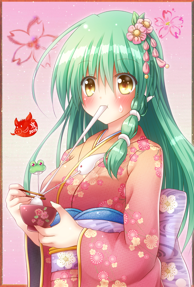 This is a pixiv picture whose title is 謹賀新年2019.