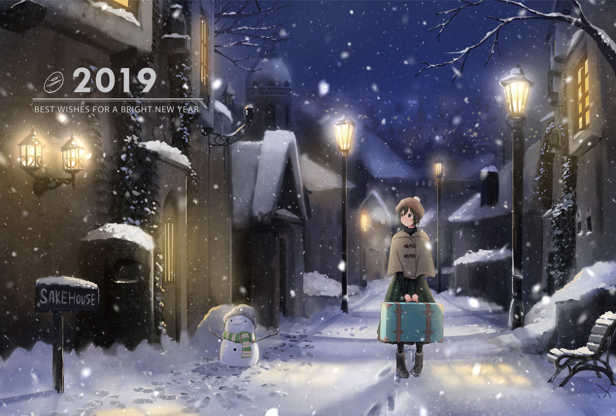 This is a pixiv picture whose title is 2019.