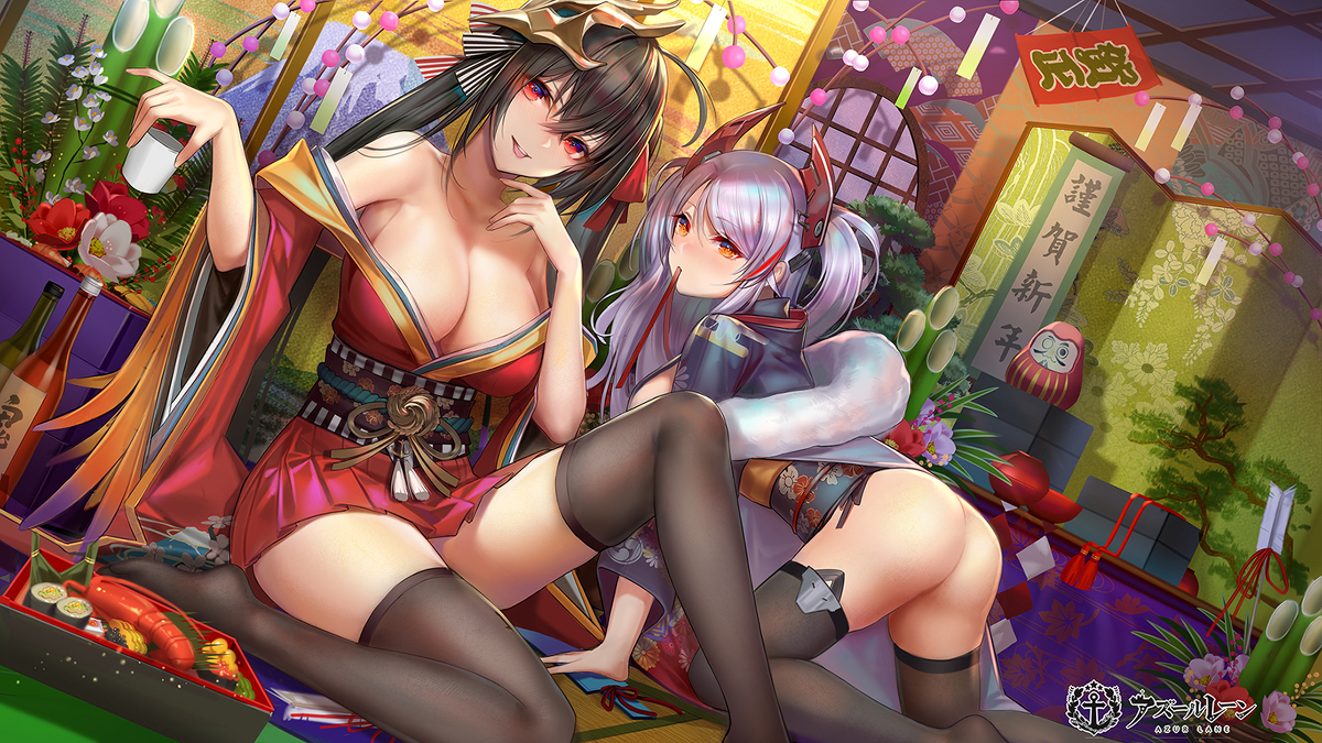 This is a pixiv picture whose title is 謹賀新年.
