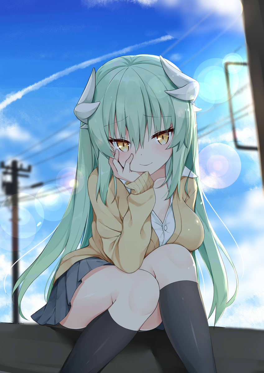 This is a pixiv picture whose title is 女子高生（12歳）きよひー.