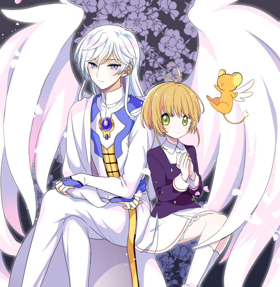This is a pixiv picture whose title is ユエさんとさくらちゃん.