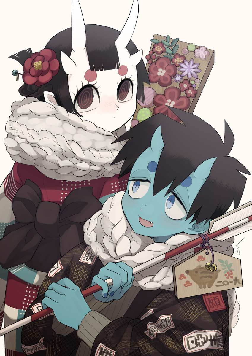 This is a pixiv picture whose title is 二〇一九.