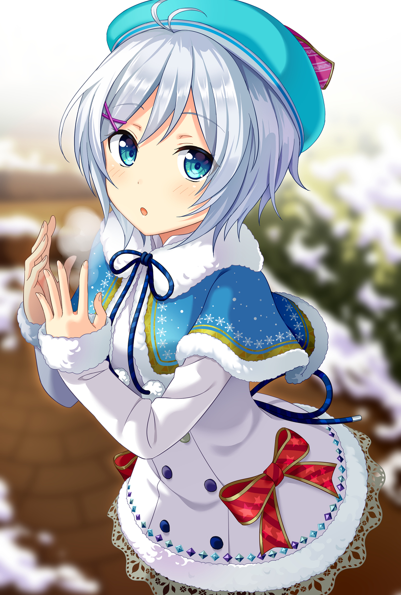 This is a pixiv picture whose title is 冬服シロちゃん.