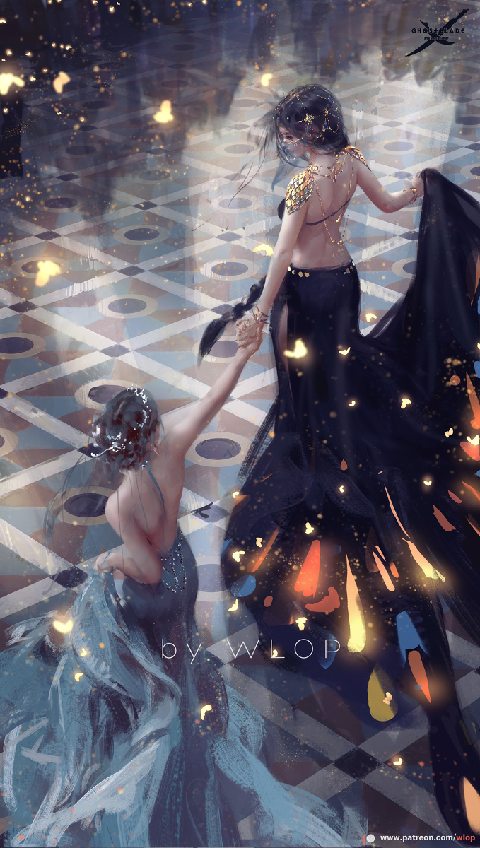 This is a pixiv picture whose title is 舞.