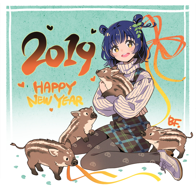 This is a pixiv picture whose title is 2019.