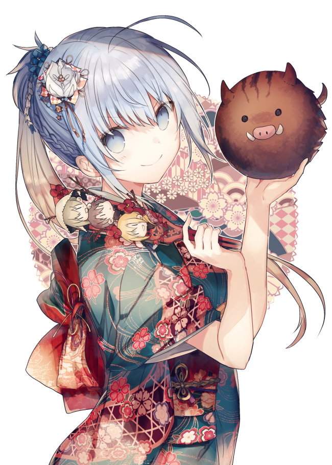 This is a pixiv picture whose title is 亥.