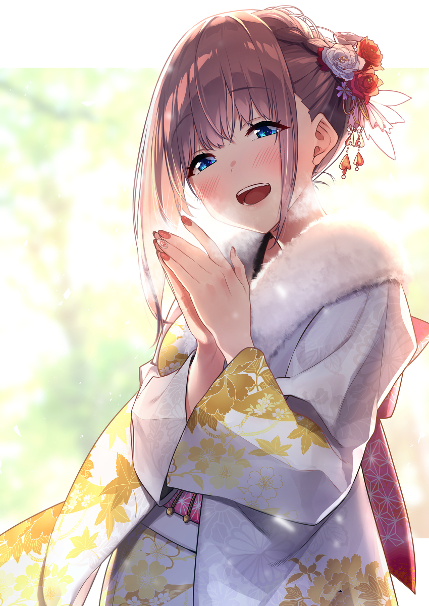 This is a pixiv picture whose title is 寒いね.