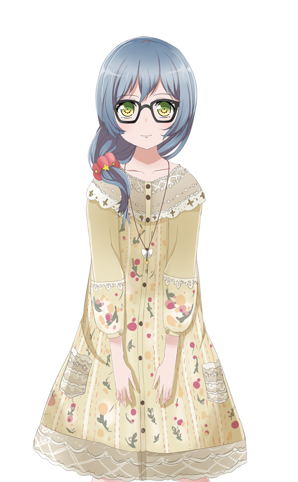 This is a pixiv picture whose title is 朝日六花ガルパ風モデル修正版(動画はキャプションから).