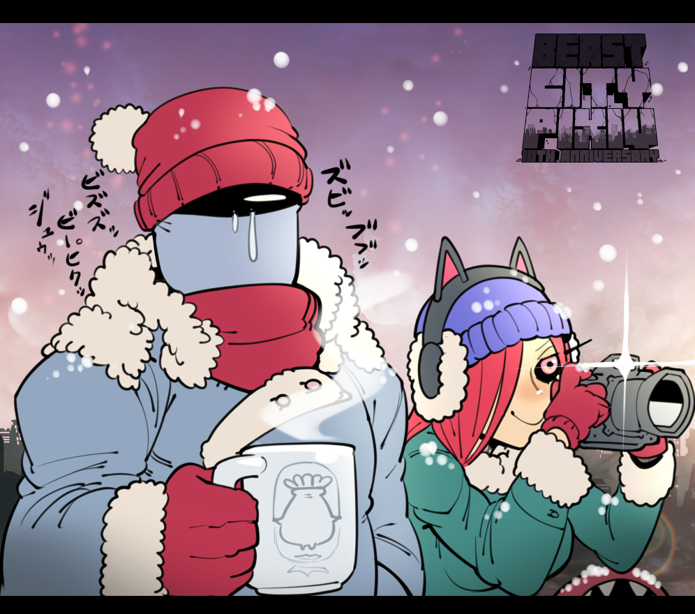 This is a pixiv picture whose title is 新年風邪っぴき.