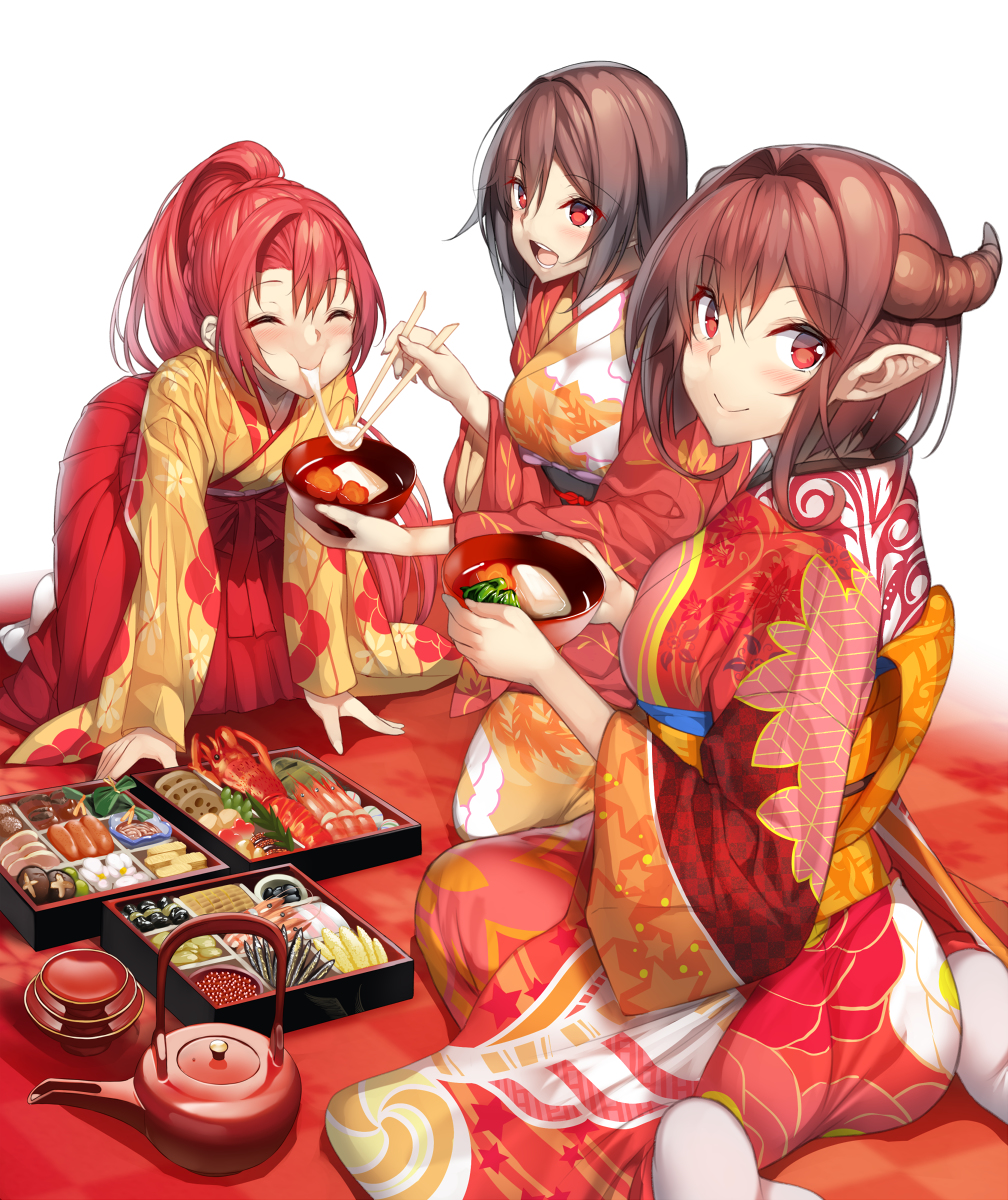 This is a pixiv picture whose title is 謹賀新年.