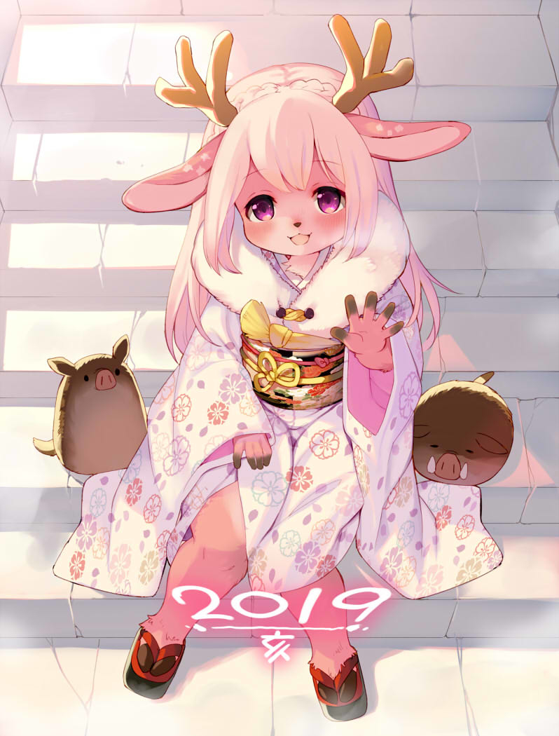 This is a pixiv picture whose title is 2019.
