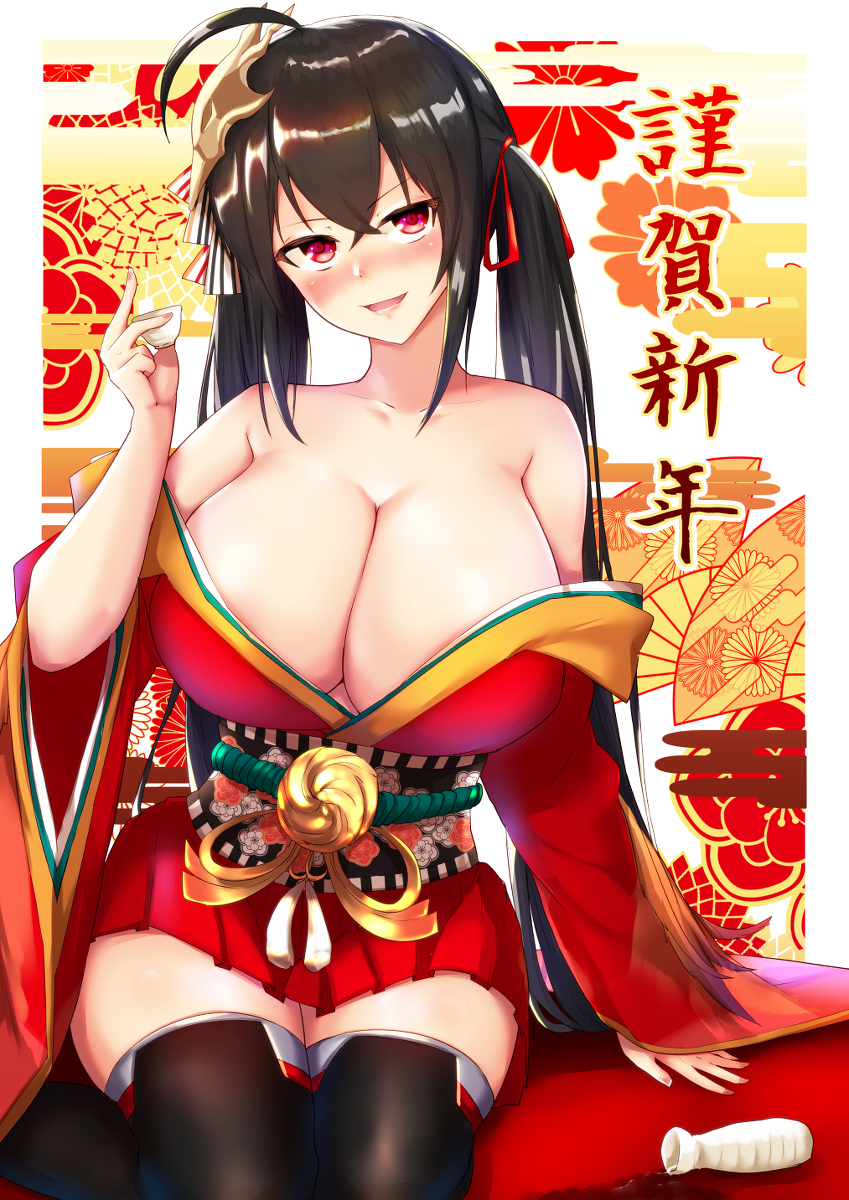 This is a pixiv picture whose title is 謹賀新年.