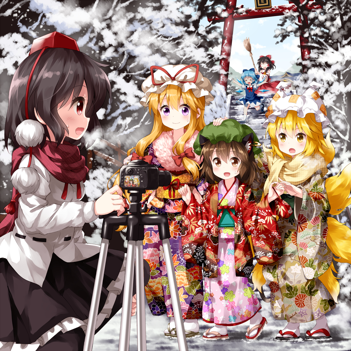 This is a pixiv picture whose title is 謹賀新年2019.