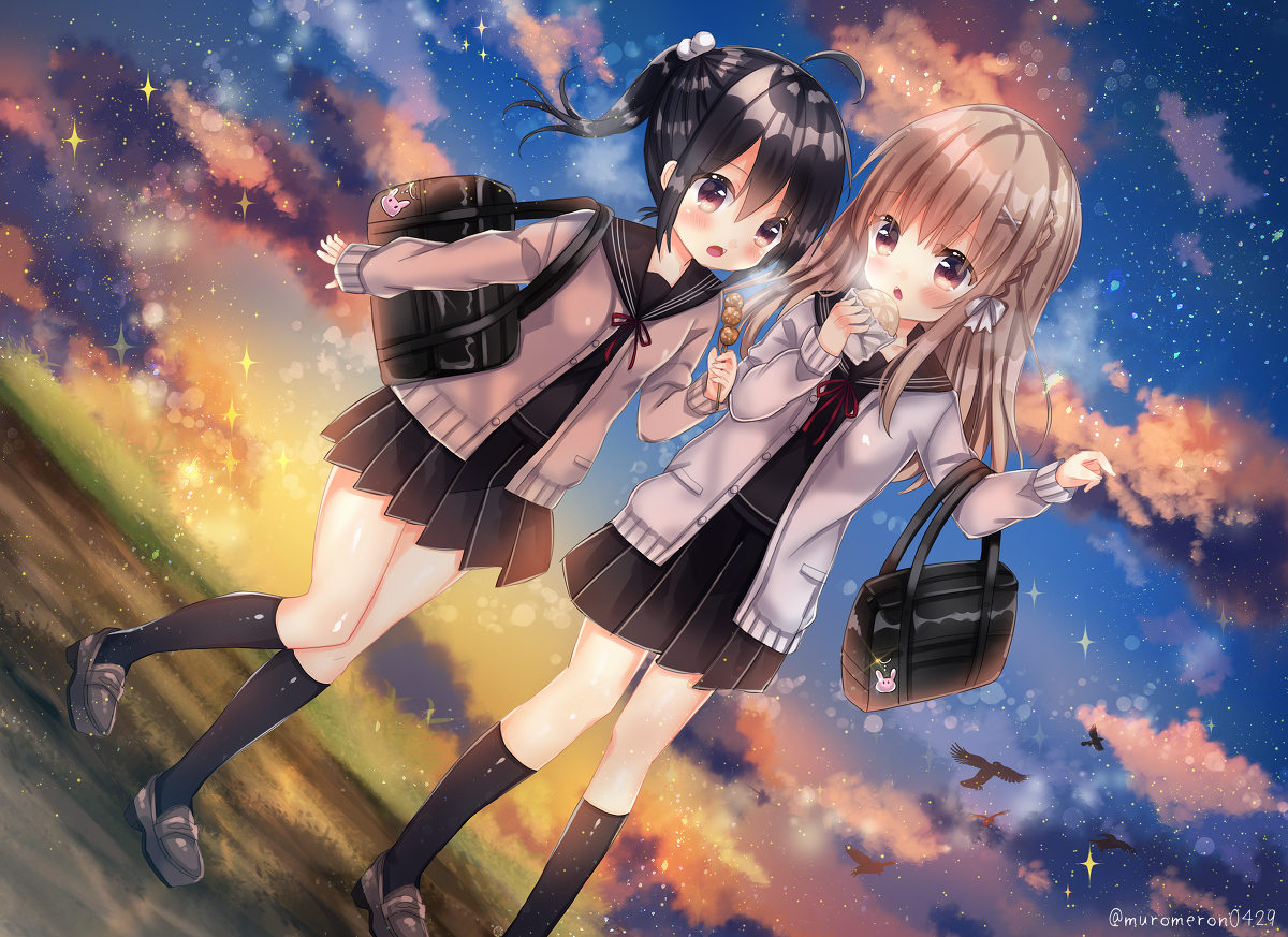 This is a pixiv picture whose title is 帰り道.