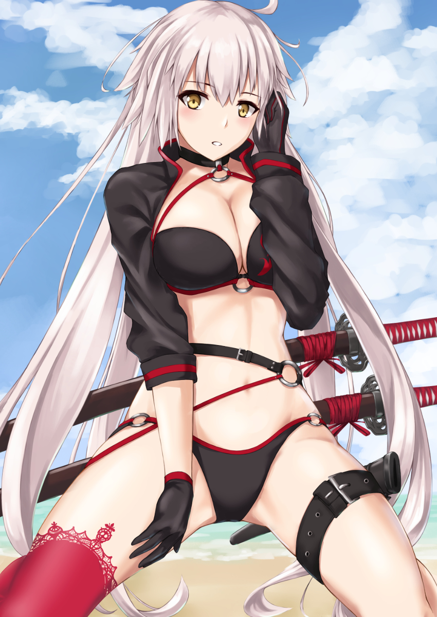 This is a pixiv picture whose title is ジャンヌ・オルタさん（水着）.