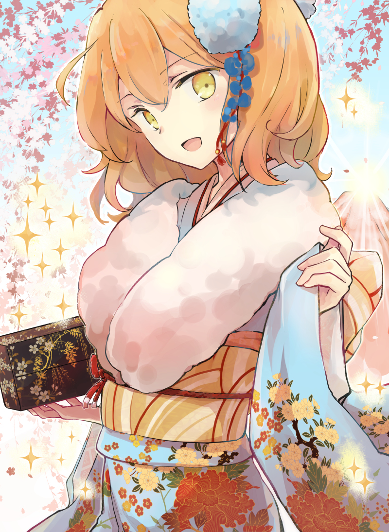 This is a pixiv picture whose title is 晴れの新年.
