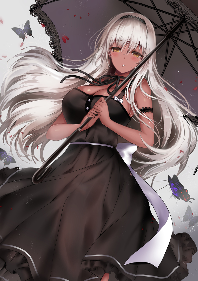 This is a pixiv picture whose title is 深淵に咲く花.