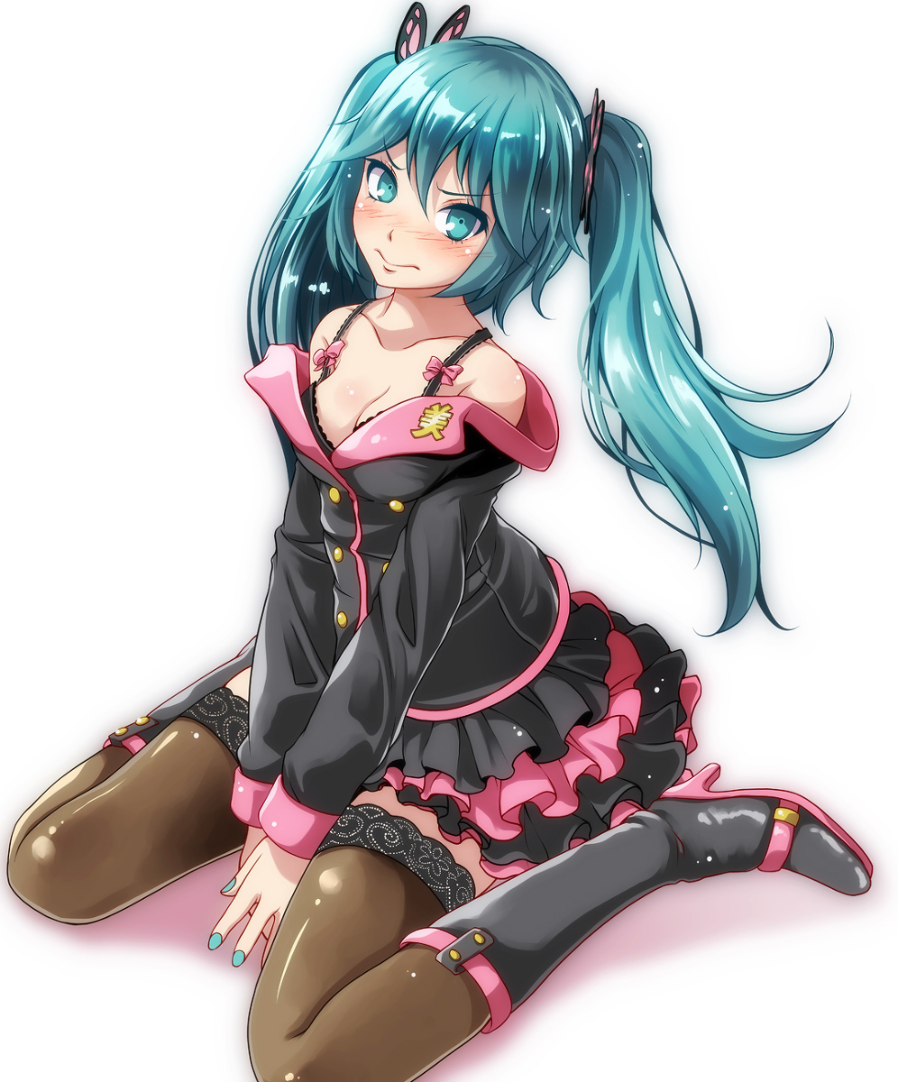 This is a pixiv picture whose title is 【初音ミク】 ハニーウィップ.