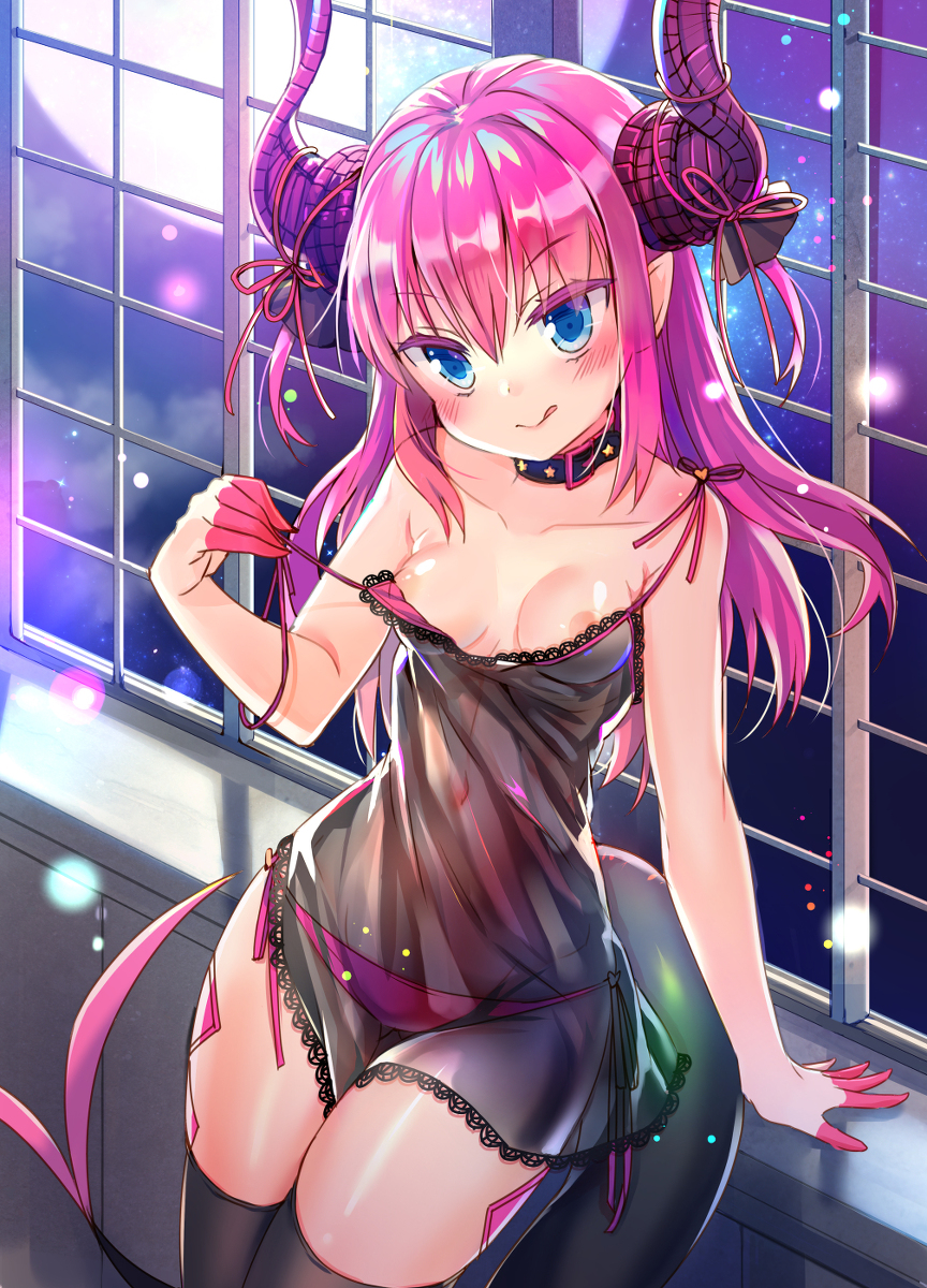 This is a pixiv picture whose title is The Moon night.