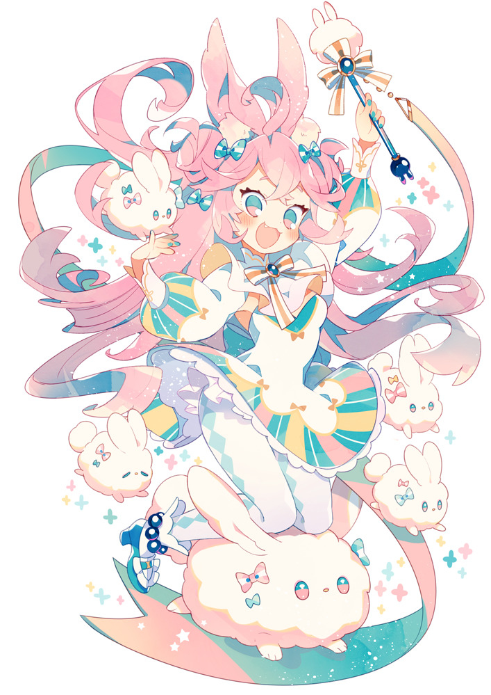 This is a pixiv picture whose title is もふもふパレード.