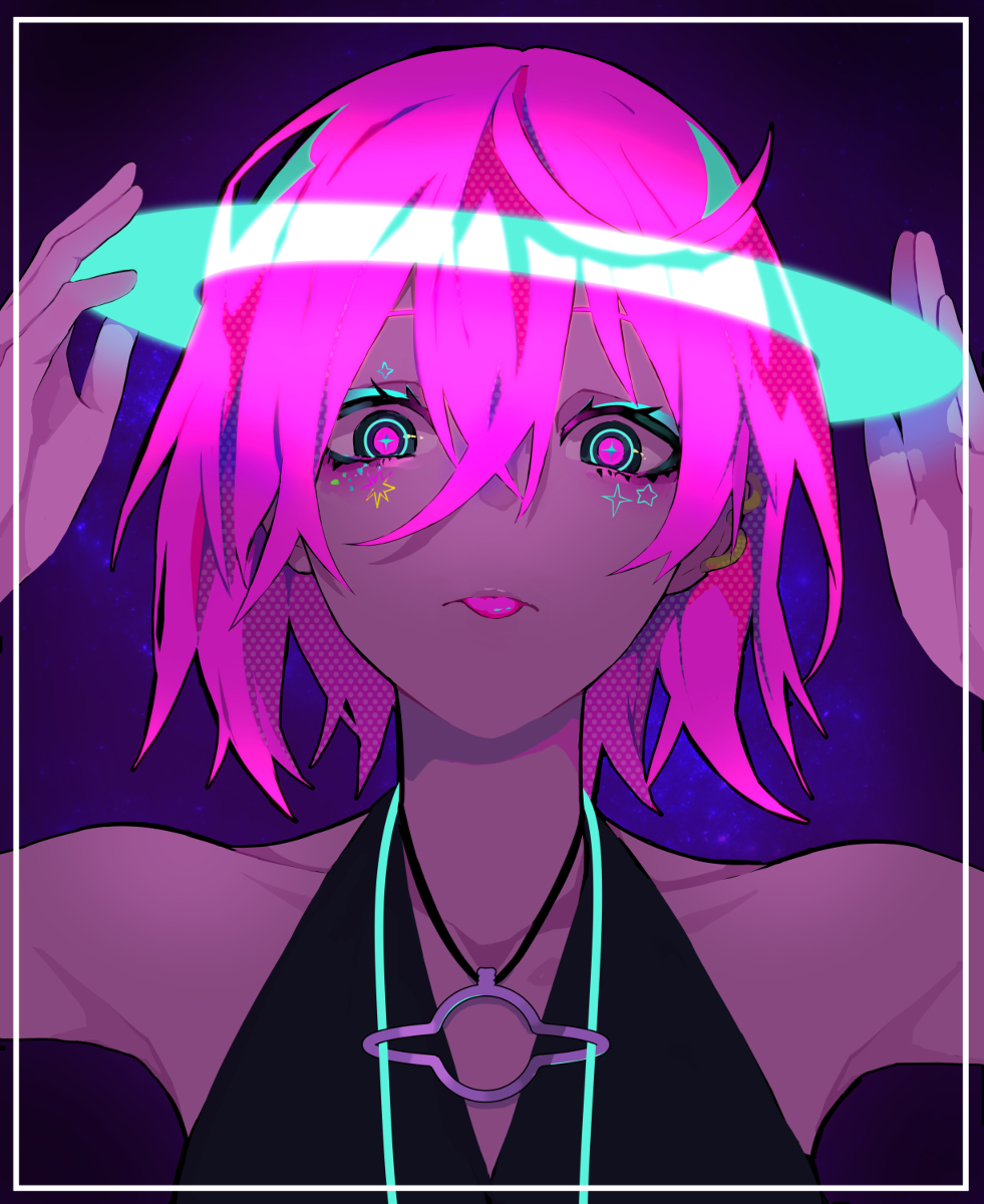 This is a pixiv picture whose title is SHOCKING PINK.