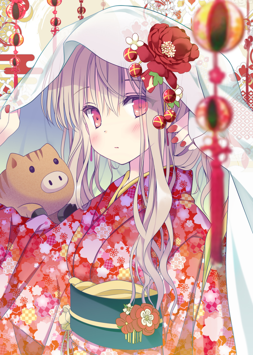 This is a pixiv picture whose title is 明けまして2019.