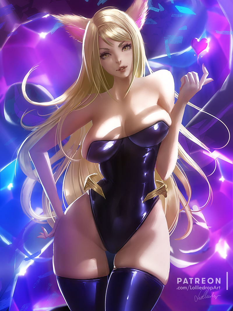 This is a pixiv picture whose title is K/DA Ahri.