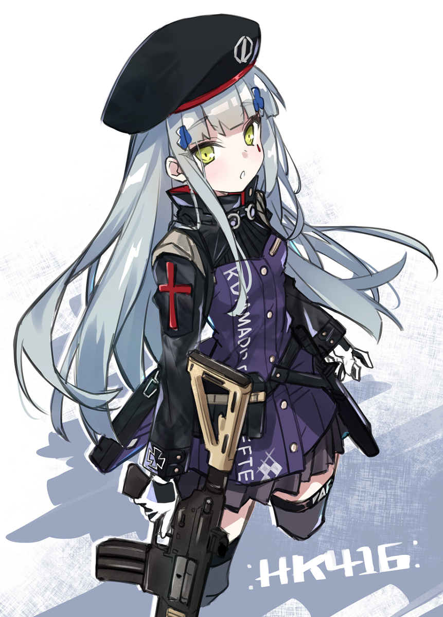 This is a pixiv picture whose title is ラクガキ_HK416.