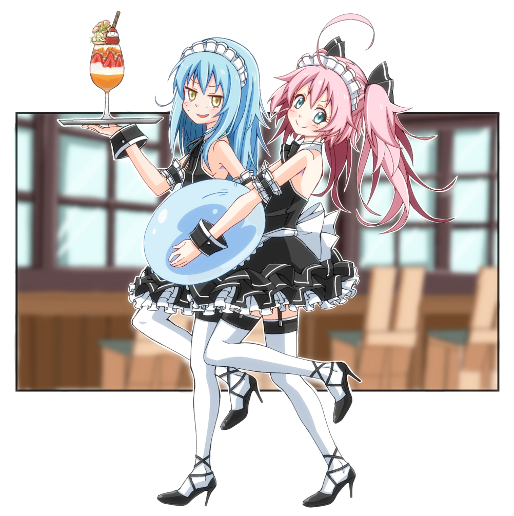 This is a pixiv picture whose title is 転スラ　リムルとミリム.