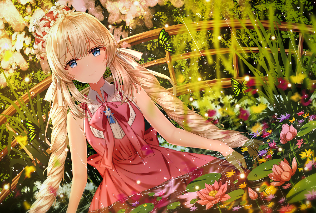 This is a pixiv picture whose title is Monet’s Garden.