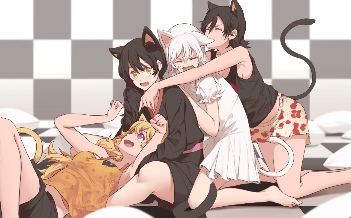 This is a pixiv picture whose title is Neko.