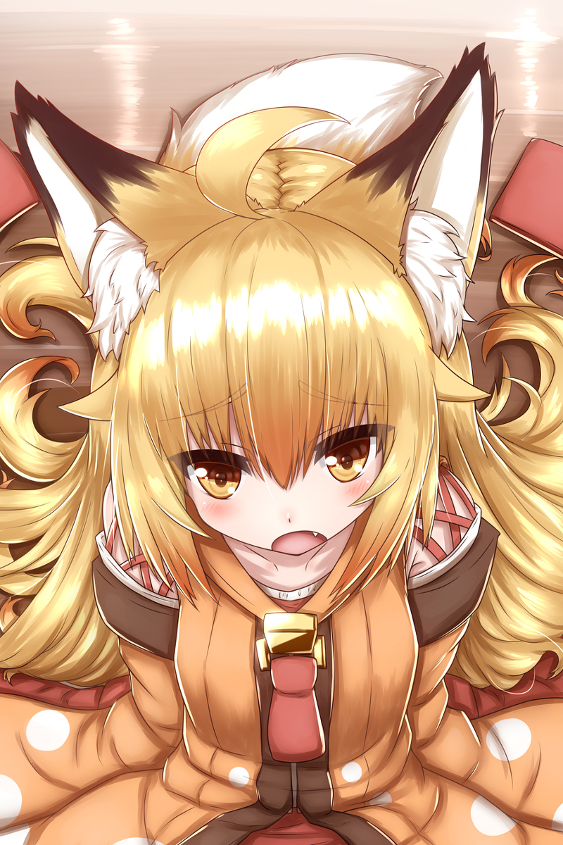 This is a pixiv picture whose title is なでてほしい狐さん.