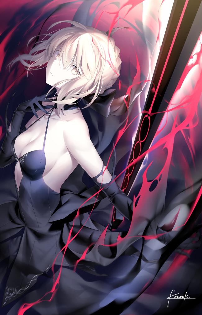 This is a pixiv picture whose title is 黒王.