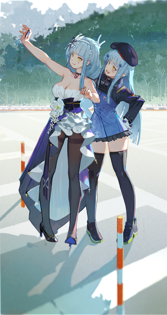 This is a pixiv picture whose title is HK416.