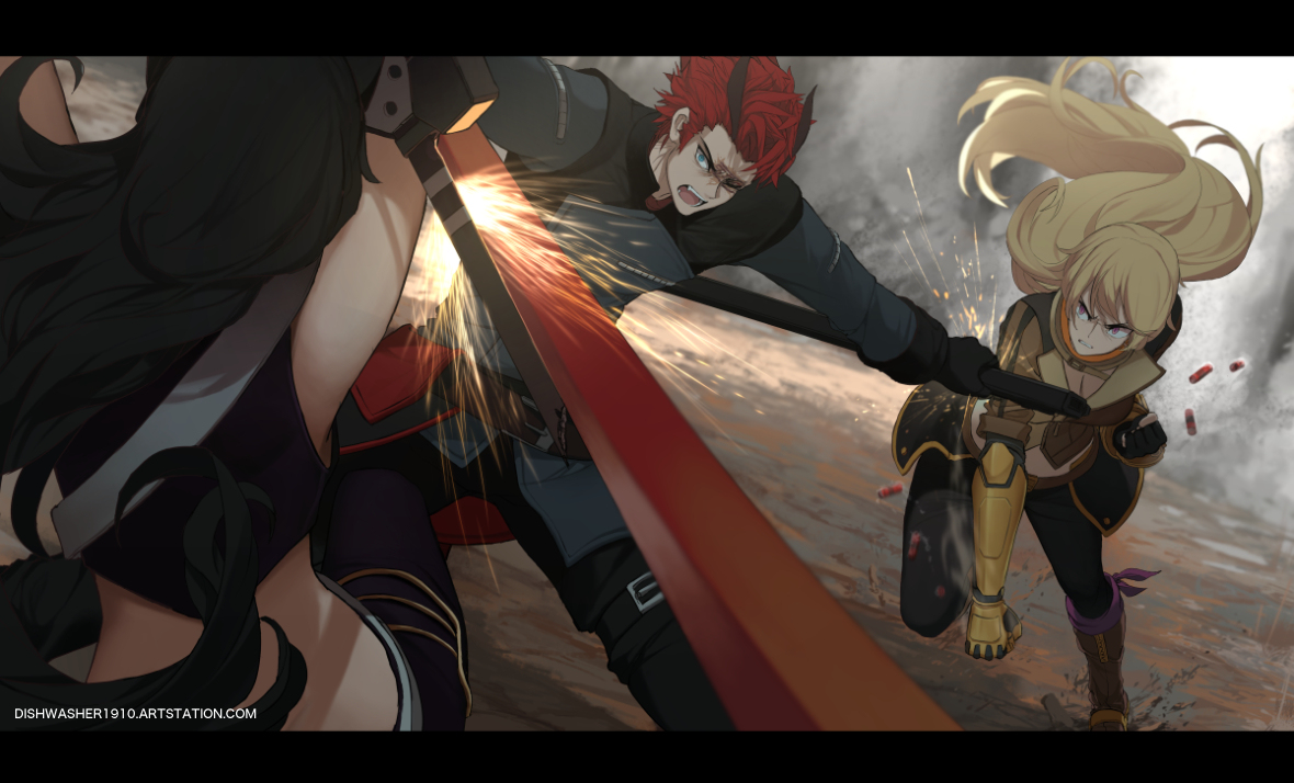 This is a pixiv picture whose title is Fight.
