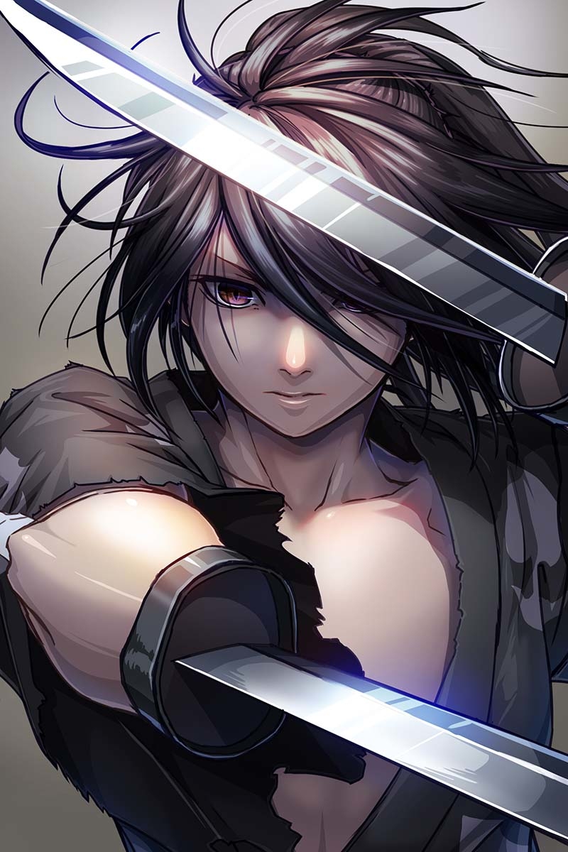 This is a pixiv picture whose title is 百鬼丸.