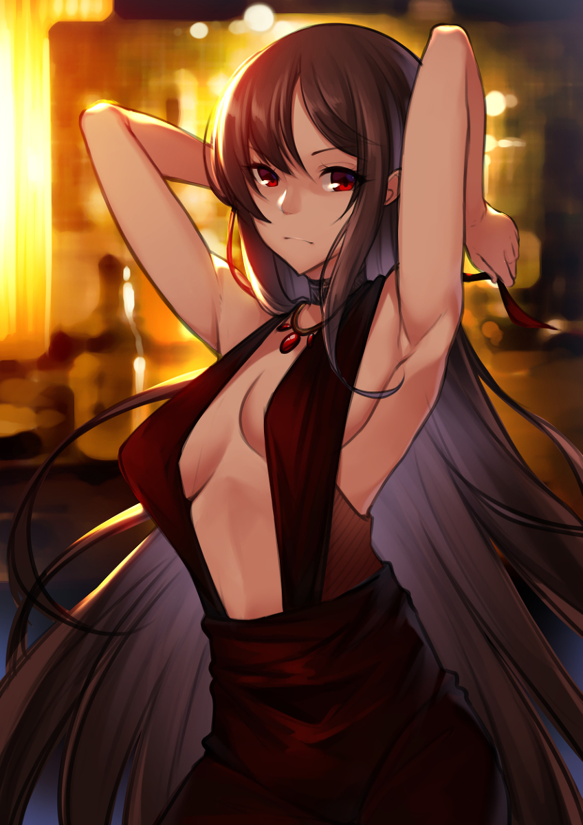 This is a pixiv picture whose title is 虞美人.